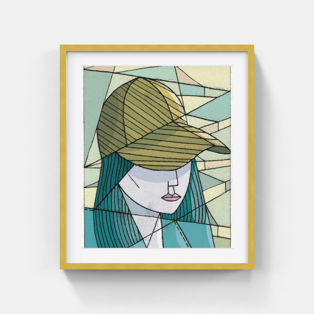 Stef Rymenants - Girl with a striped Cap