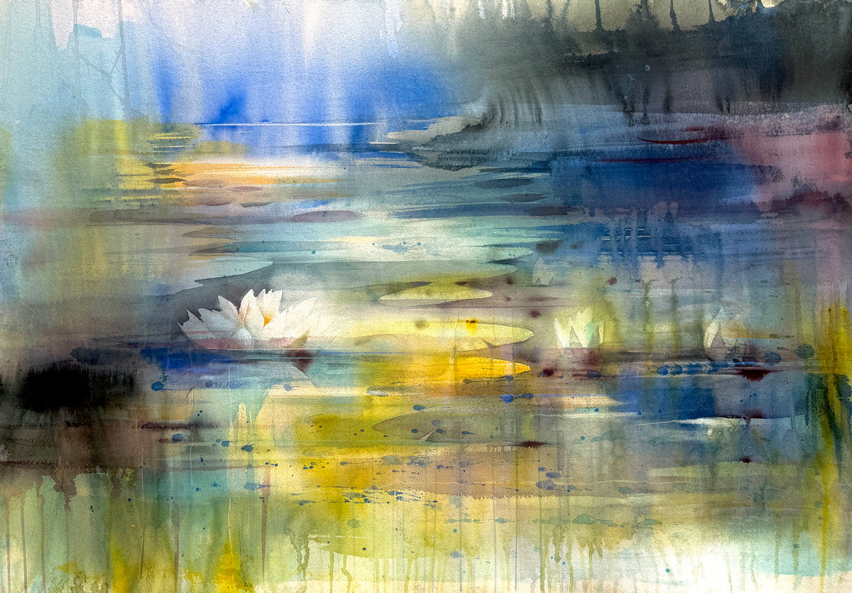 Gunnel Moheim - White Waterlilys