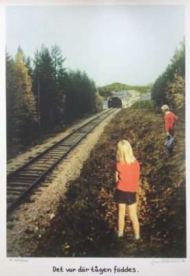 Galleri Mats Bergman Jan Stenmark - Det var där tågen föddes - Auktion