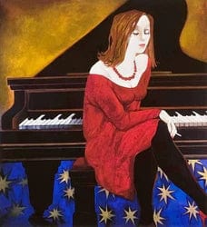 Olga Semenova - Red Dress - AUCTION