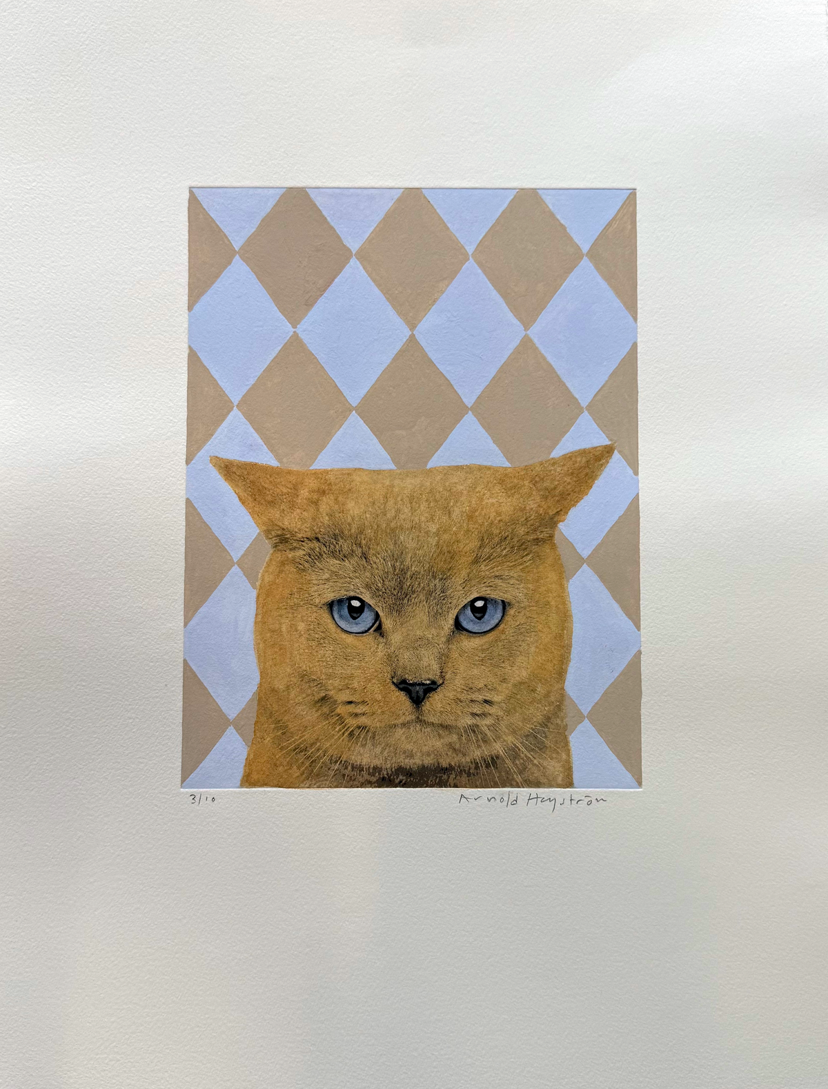 Arnold Hagström - Katt i blått och beige