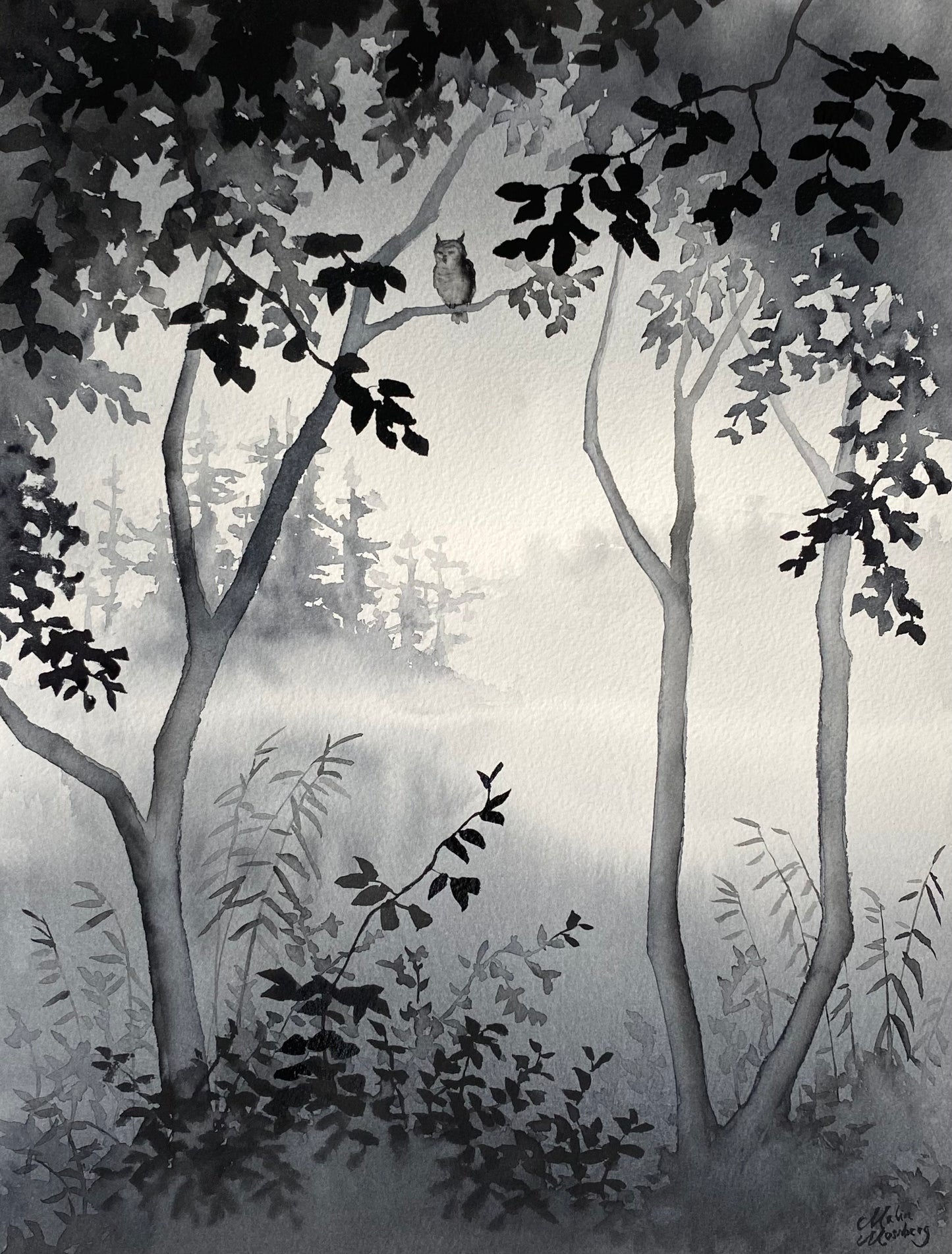 Malin Mossberg - Sjöutsikt