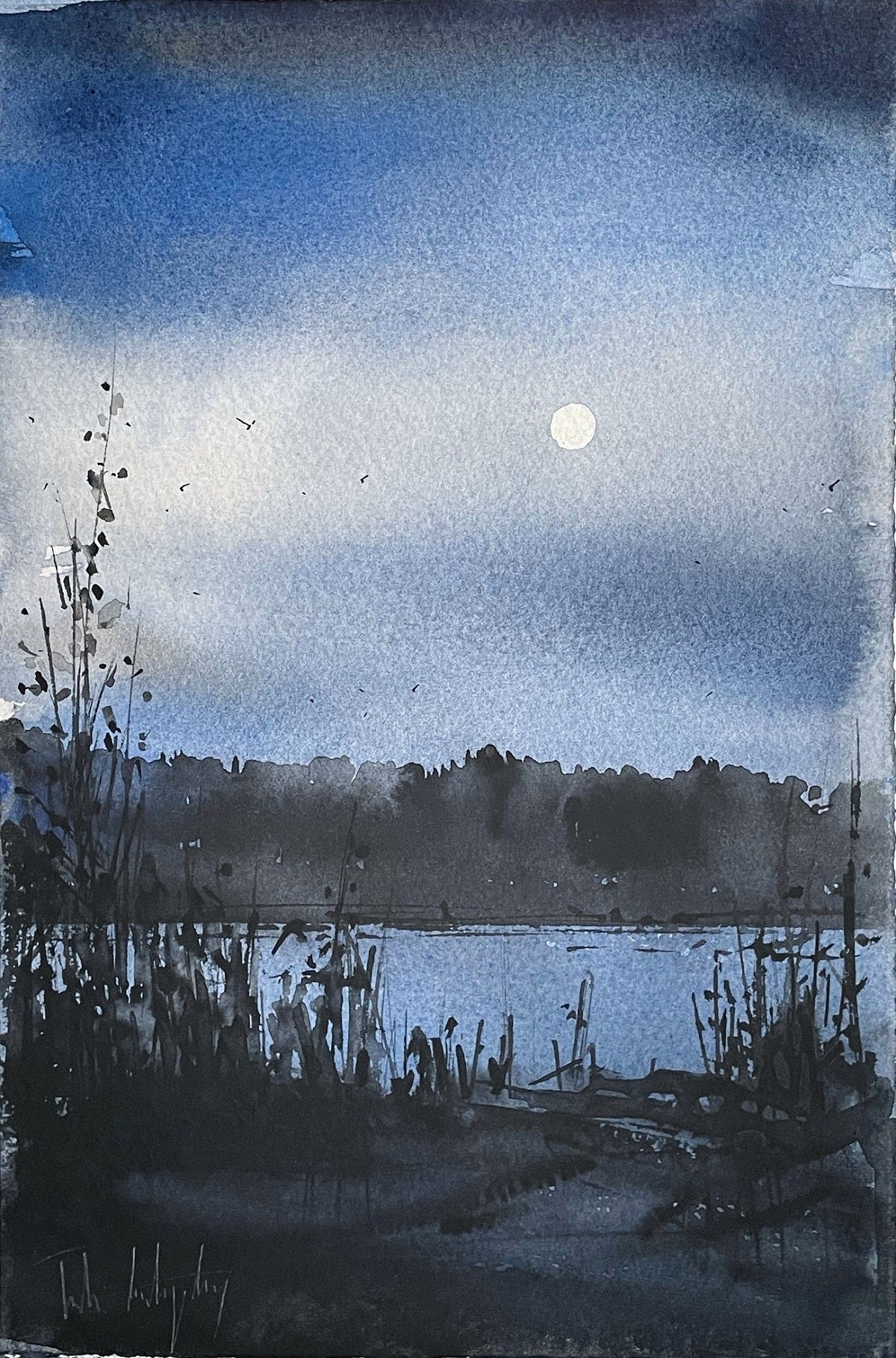 Tobias Liljeborg - Natt vid Delsjön