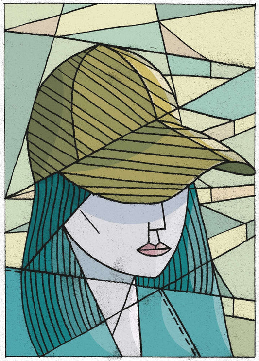 Galleri Mats Bergman Oramad Stef Rymenants - Girl with a striped Cap