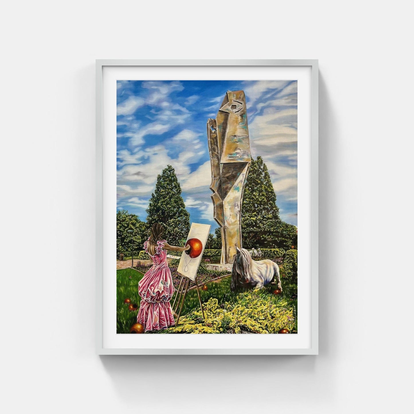 Galleri Mats Bergman Silverram med passepartout Caroline af Ugglas - Jag och Picasso