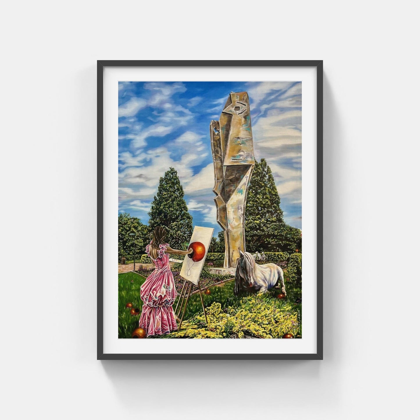 Galleri Mats Bergman Svart ram med passepartout Caroline af Ugglas - Jag och Picasso