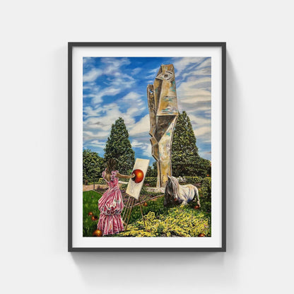 Galleri Mats Bergman Svart ram med passepartout Caroline af Ugglas - Jag och Picasso