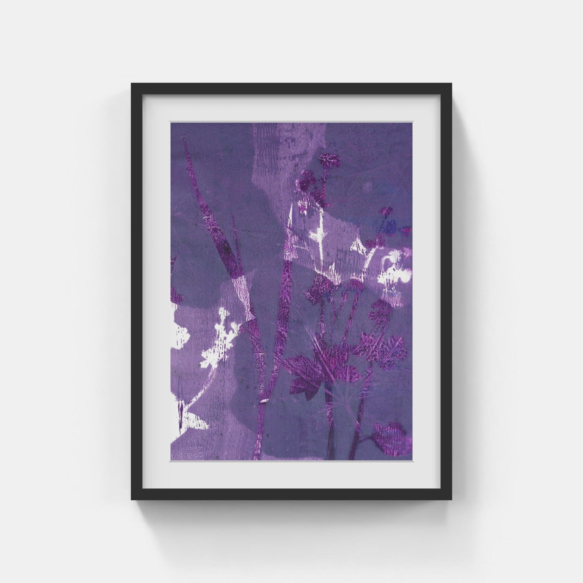 Galleri Mats Bergman Svart ram med passepartout Ylva Molitor-Gärdsell - Mon Jardin IV