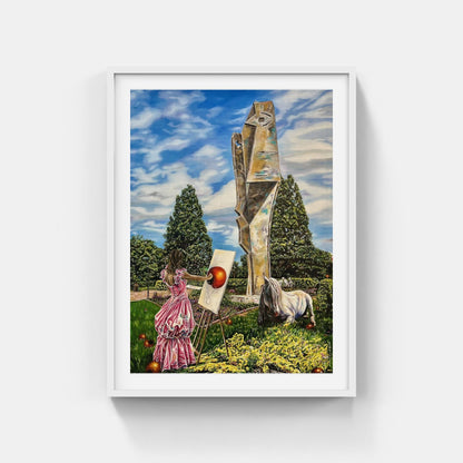 Galleri Mats Bergman Vit ram med passepartout Caroline af Ugglas - Jag och Picasso