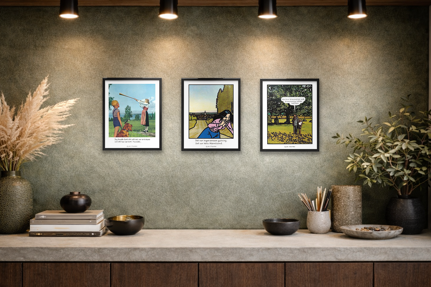 Jan Stenmark - Affischer - Gröna toner