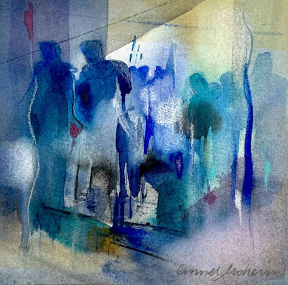 Gunnel Moheim - Blue silhouettes I