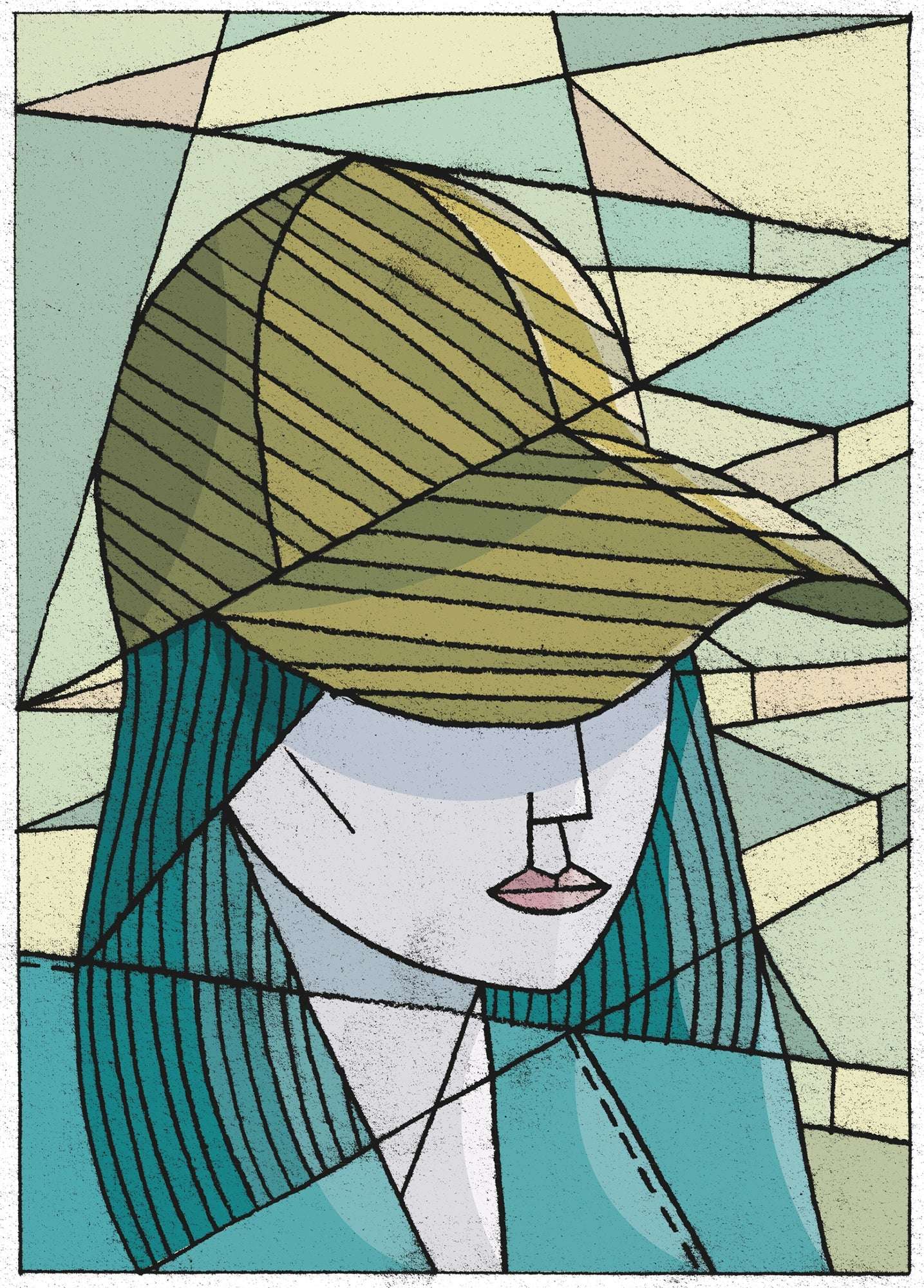 Stef Rymenants - Girl with a striped Cap
